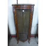 A 19th Century French rosewood and gilt metal mounted vitrine