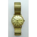 A gentleman's 9ct gold cased Rotary automatic wristwatch