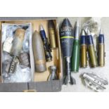 Hand grenades, anti-tank shells,