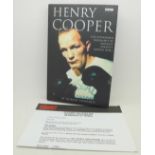 A signed Henry Cooper biography with provenance