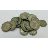 Assorted pre 1947 English coinage,