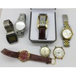 Wristwatches including a boxed Flying Scotsman, Seiko quartz, Sekonda, Rotary,