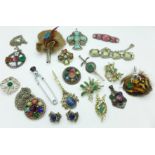 Celtic style brooches and other jewellery