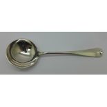 A silver ladle, Sheffield 1943,