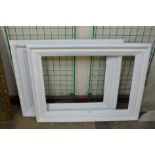 Two painted wooden picture frames