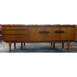 A teak sideboard