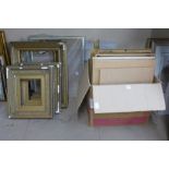 A large quantity of picture frames