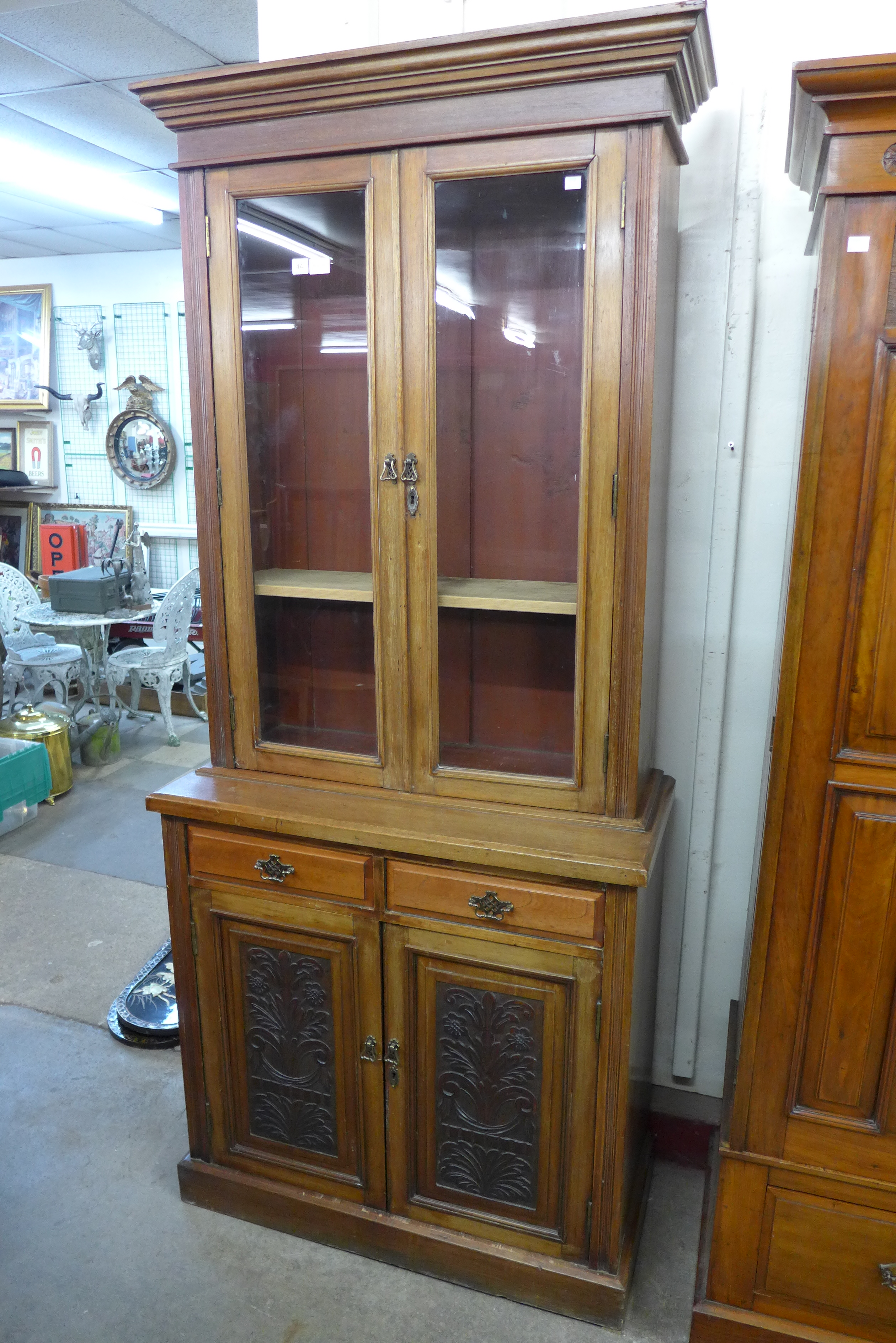 A Victorian mahogany bookcase