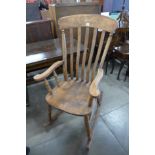 An elm and beech farmhouse armchair