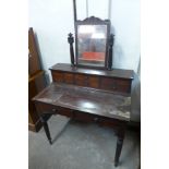 A Victorian mahogany dressing table