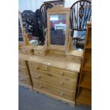 A pine dressing chest