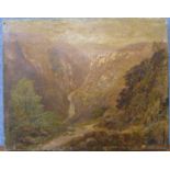 Edward Price (British 1800-1885), Matlock and Dovedale, oil on canvas, 20 x 25cms,