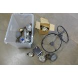 Assorted vintage car parts