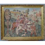 A French style gilt framed tapestry