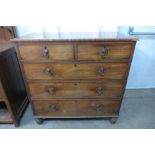 A George IV mahogany chest of drawers