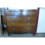 A George III mahogany chest of drawers