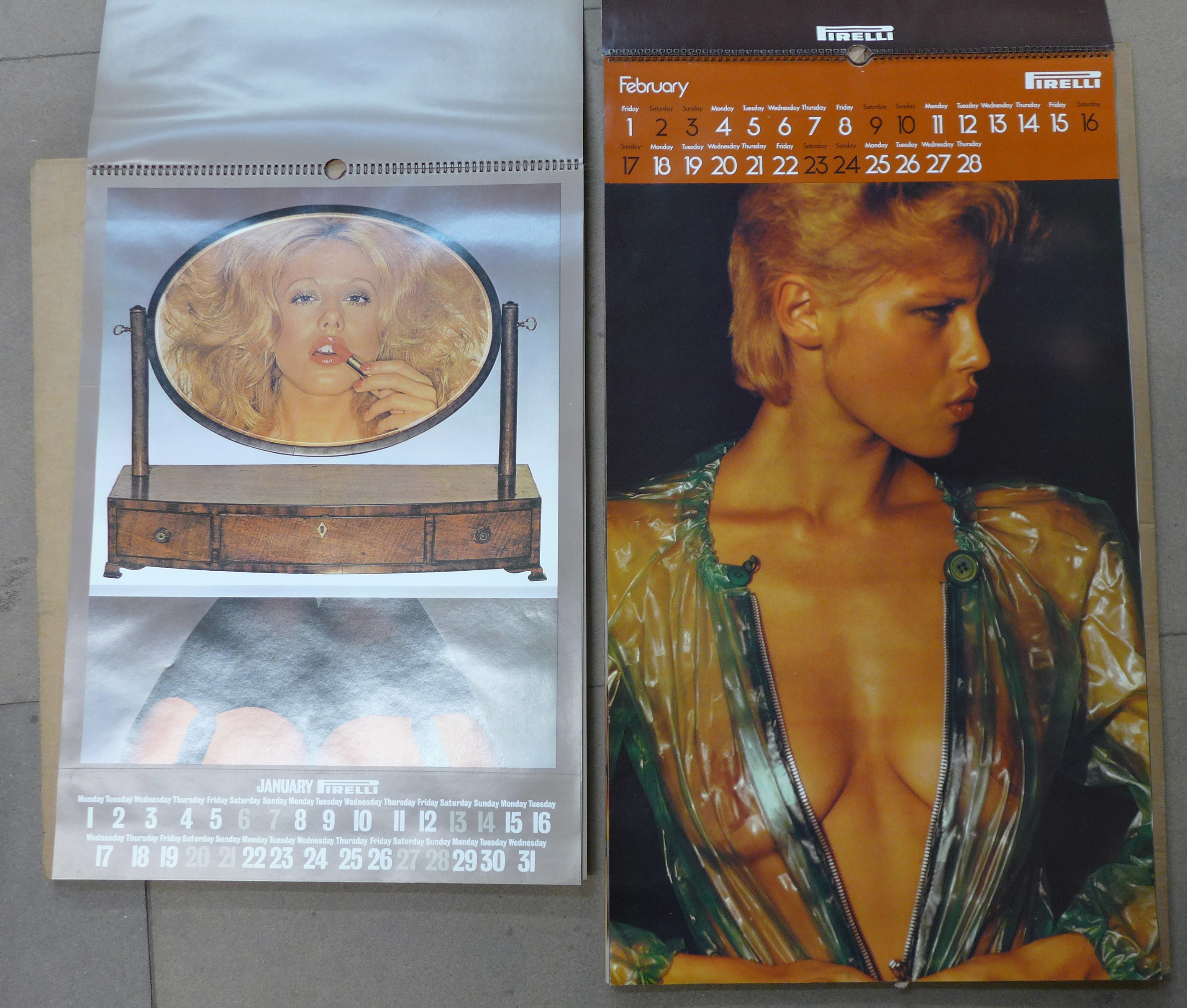 Two Pirelli calendars, boxed,