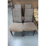 A set of four G-Plan teak dining chairs