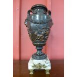 A French style bronze vase,