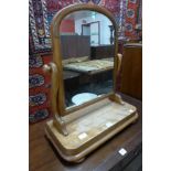 A Victorian mahogany toilet mirror
