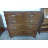 A George III mahogany chest of drawers