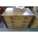 A Victorian mahogany chest of drawers