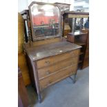 An oak barleytwist dressing chest