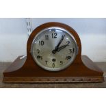 A mahogany Whittington chime mantel clock with pendulum