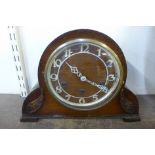 An oak Whittington chime mantel clock