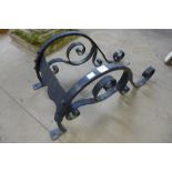 A Victorian wrought iron boot scraper