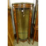 A 19th Century French rosewood and gilt metal mounted vitrine