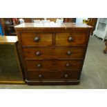 A Victorian mahogany chest of drawers