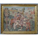 A French style gilt framed tapestry