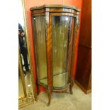 A 19th Century French rosewood and gilt metal mounted vitrine