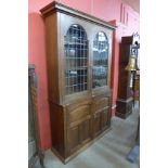 A Victorian oak bookcase