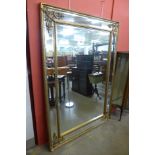 A large French style gilt framed mirror,