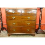 A George III mahogany chest of drawers