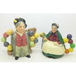 Two Royal Doulton character teapots including Collectors Club Balloon Man/Balloon Woman