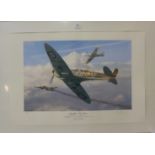 A signed Simon Smith limited edition print, Spitfire Top Gun, 9/200,