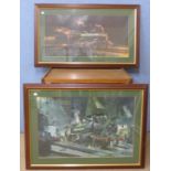 Six Terence Cuneo railway prints