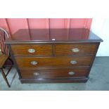 A Victorian mahogany chest of drawers