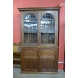 A Victorian oak bookcase