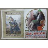 A chromolithograph, Bachelor Cigarettes Roll Call Cigarettes,