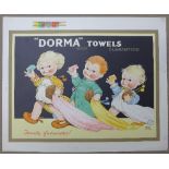 A chromolithograph, Dorma Towels, Mabel Lucie Attwell,