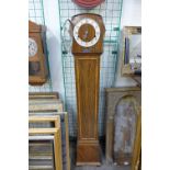 A walnut dwarf longcase clock