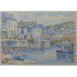 T. H. Victor, Harbour and Old Lobster Pot, Mousehole, watercolour, etc.