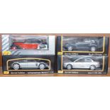 Four Maisto 1:18 scale model vehicles, Audi Rosemeyer, Dream Classics,