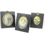 Two miniature portraits of ladies, (one 19th Century, one c.