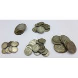 British silver coinage, pre 1947,