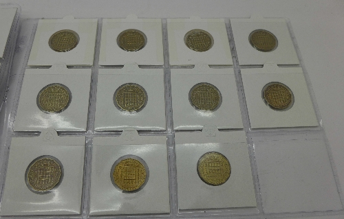 A brass Threepence Complete Collection 1937 to 1967, - Image 4 of 4